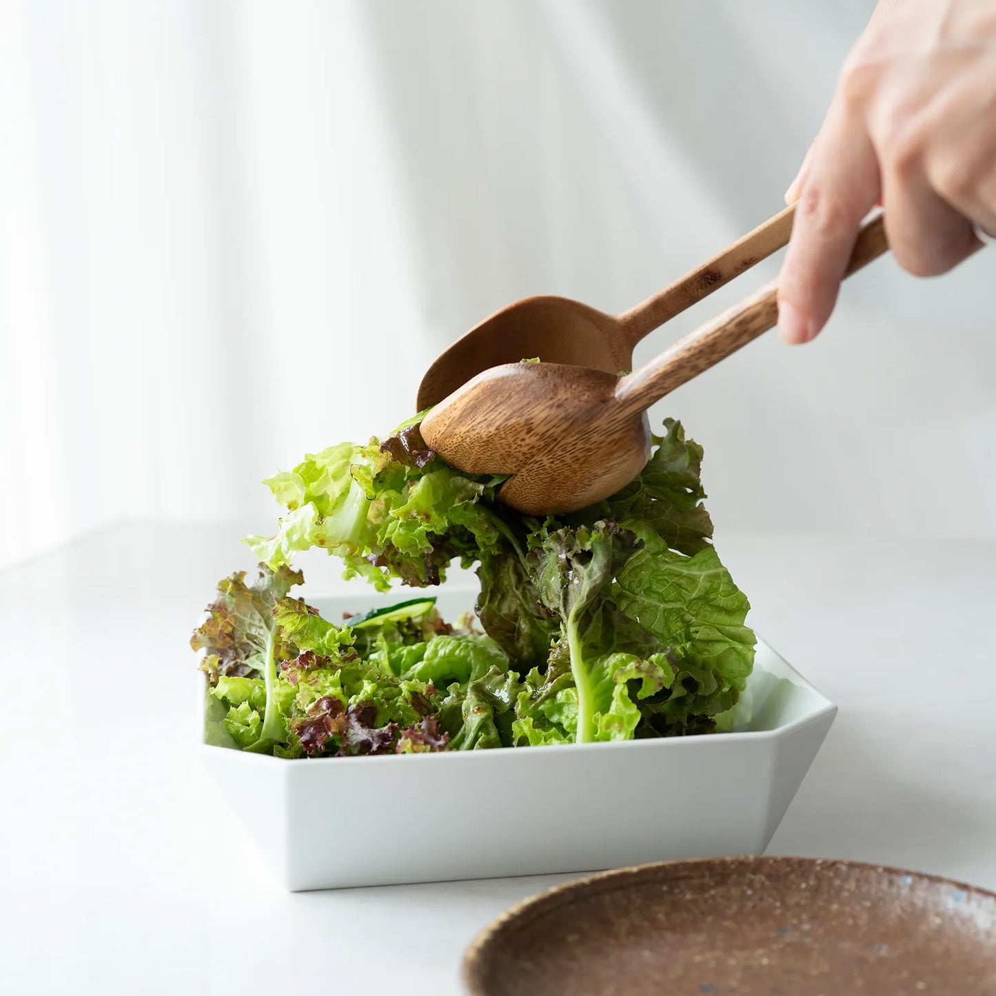 アカシア|サービングスプーン|先割れスプーン