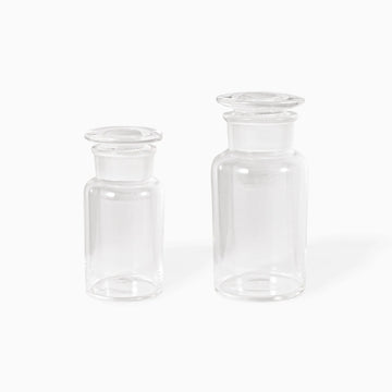 小泉ガラス製作所　ガラス瓶 4個セット 円筒形 小泉硝子製作所｜ガラス漬け瓶｜250ml – SIROMONO 調度品店