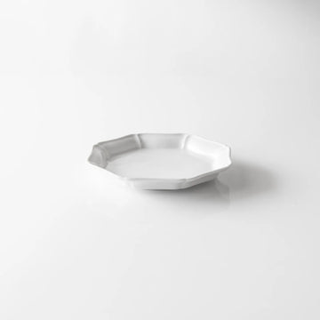 KATA KUTANI｜八角モッコ皿｜貫入白磁｜14cm – SIROMONO 調度品店