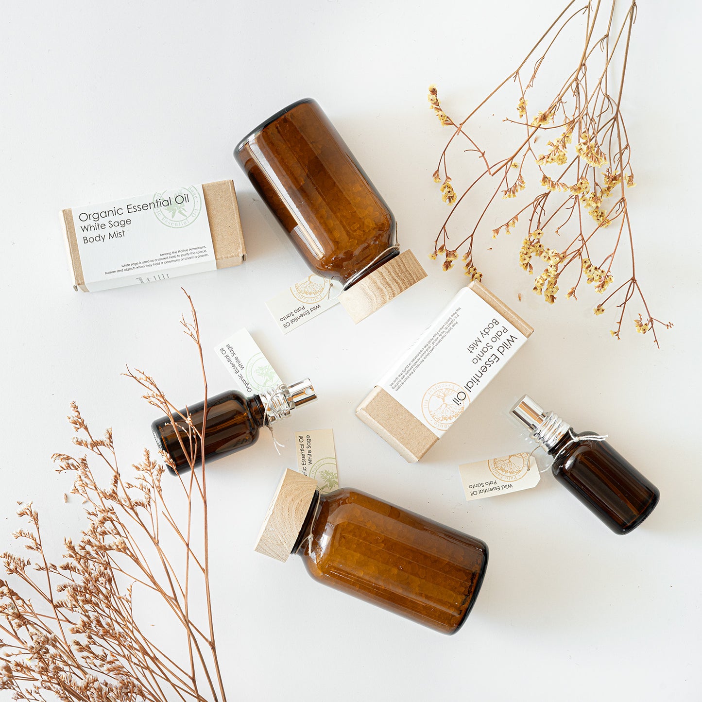 arome recolte x SMUDGING WORLD｜エッセンシャルオイルボディミスト｜ホワイトセージ
