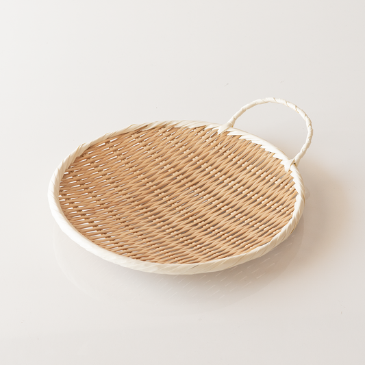 雅竹｜手付き盆ざる｜尺0寸（30cm）