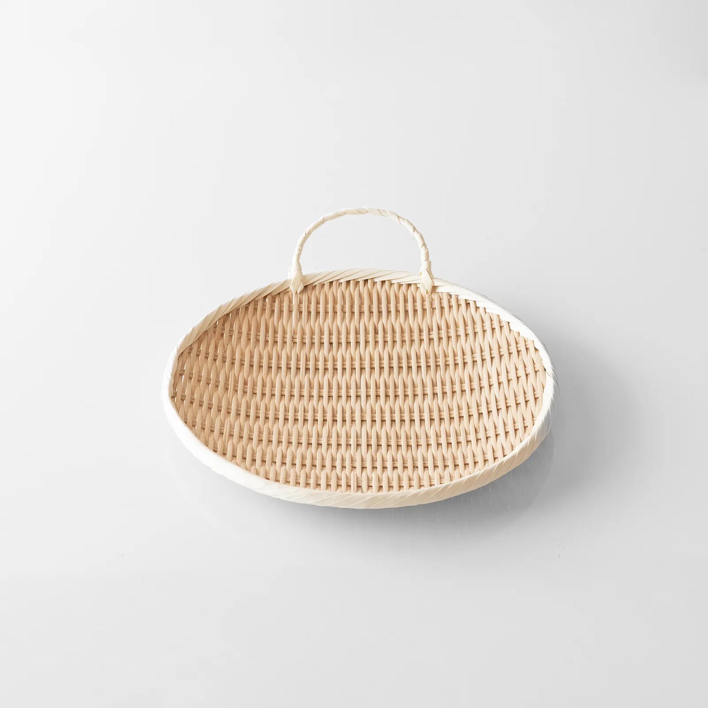 雅竹｜手付き盆ざる｜9寸（27cm）