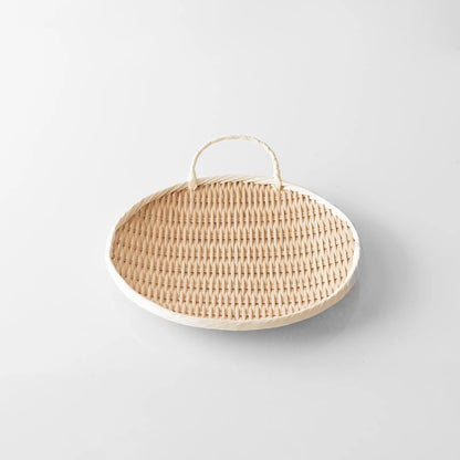 雅竹｜手付き盆ざる｜9寸（27cm）